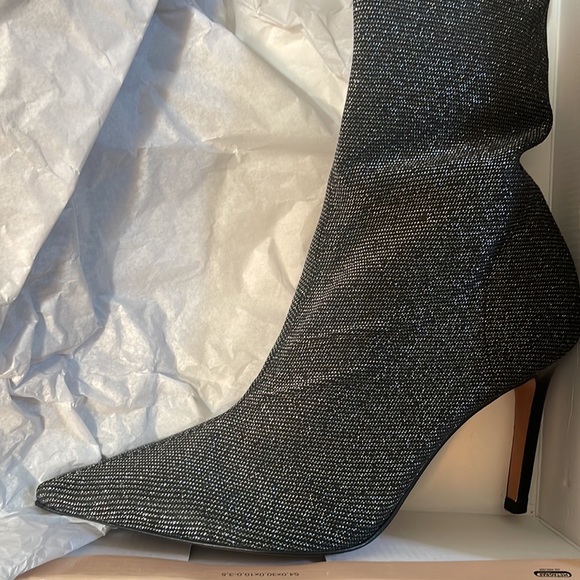 Free People x Vicenza All That Shimmers Over The Knee Stiletto Boots - Picture 10 of 17